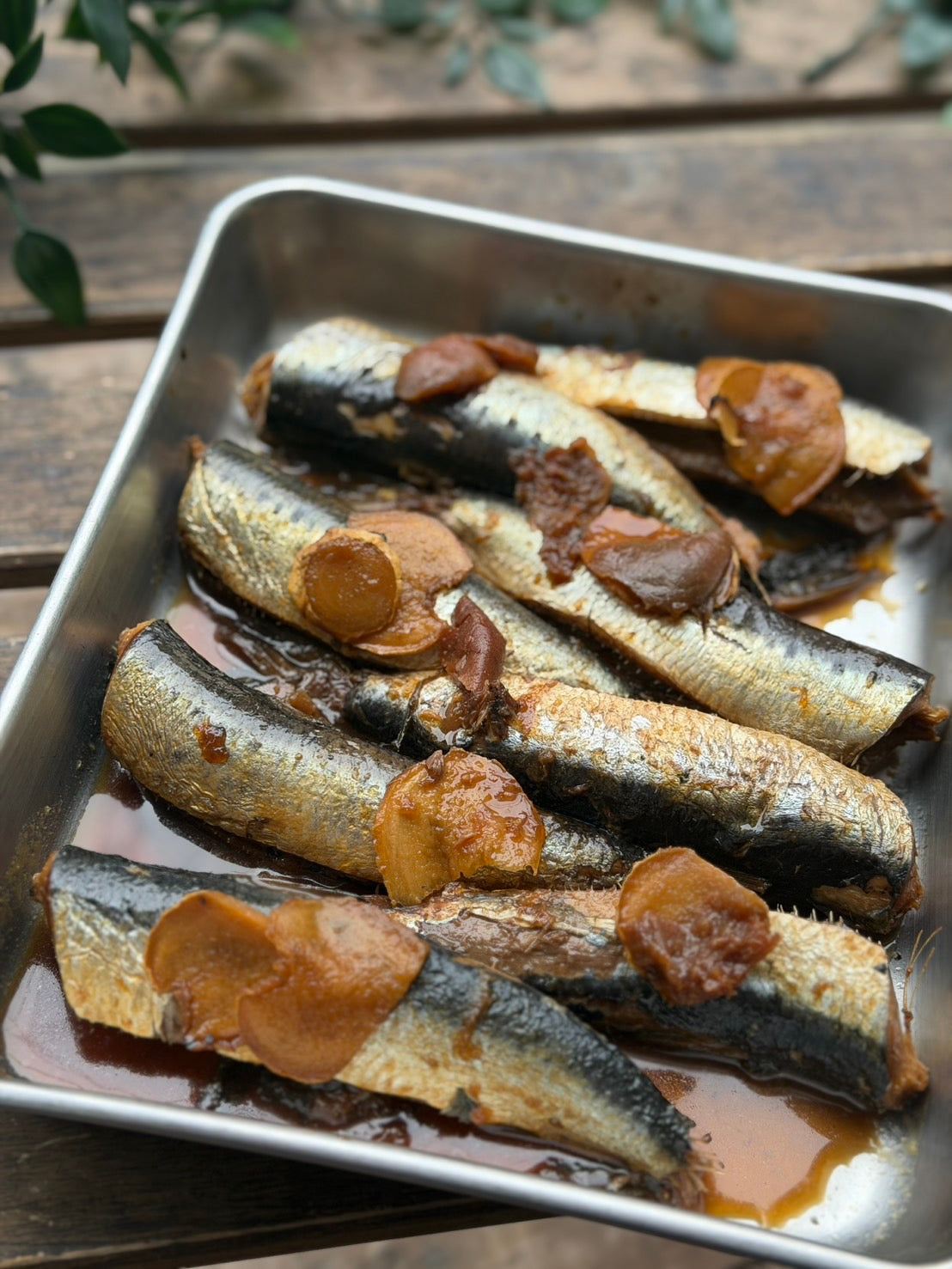 骨まで食べられる大羽イワシの梅煮