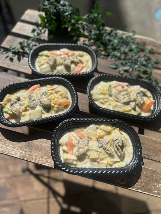 牡蠣と白菜のチャウダー