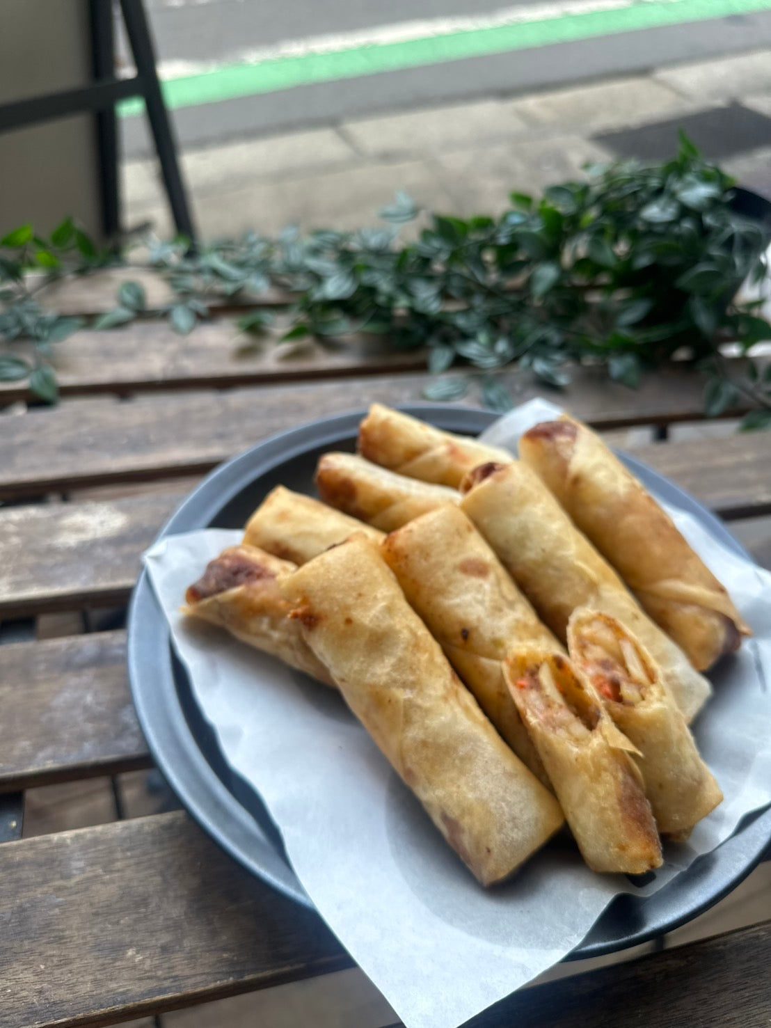 じゃがいものミートソース春巻き