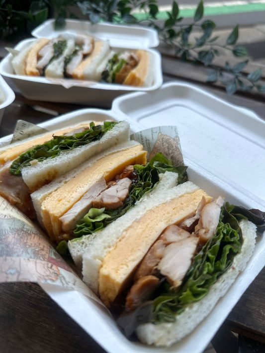 照り焼きチキンのサンドイッチ