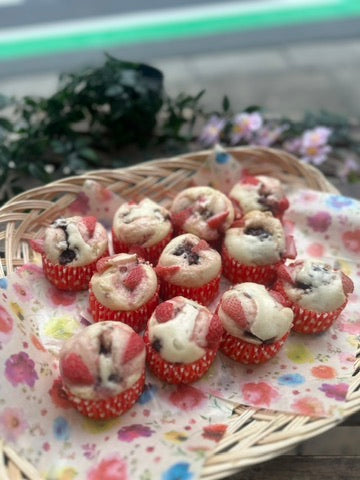 浪花家さんのあんこ入りいちごミルク蒸しパン