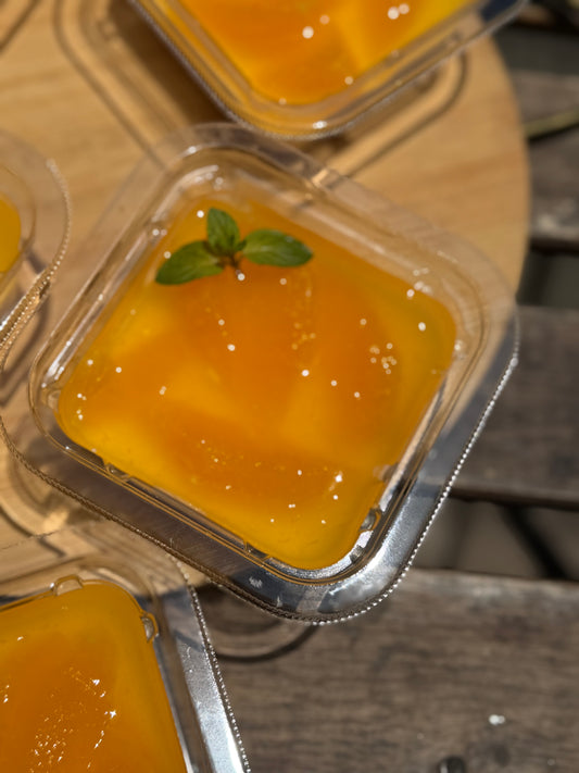 ファンキーオレンジのレアチーズケーキ