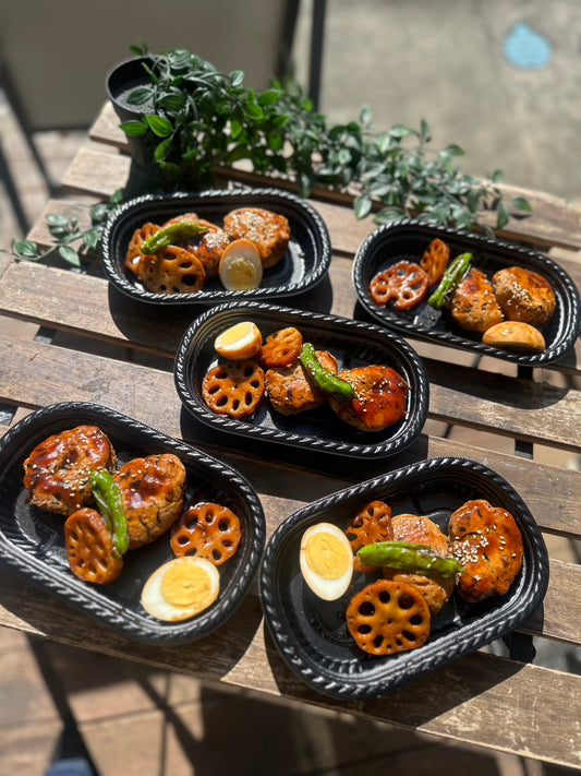 鶏つくねバーグの照焼