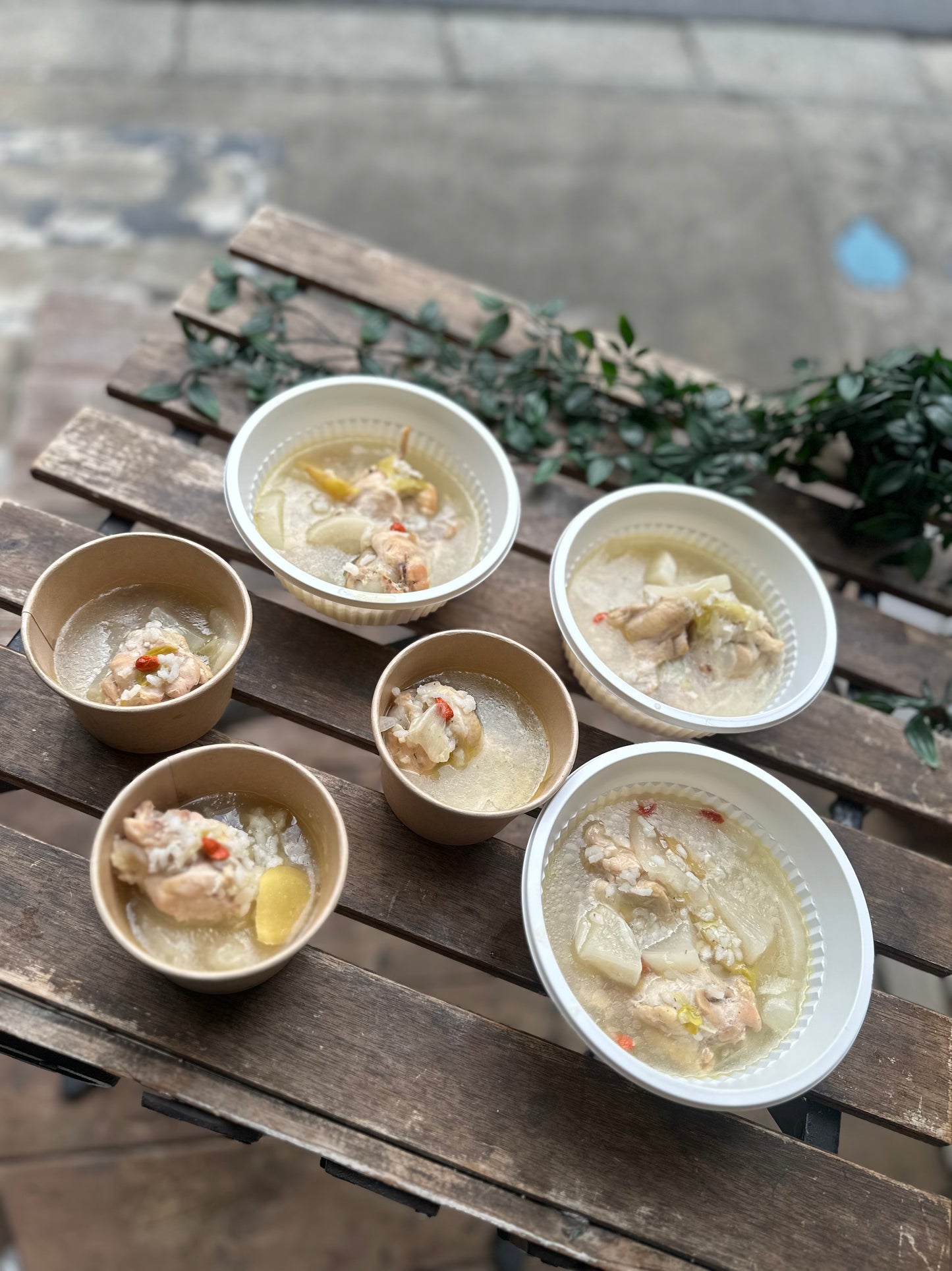 手羽元の参鶏湯風スープ 小