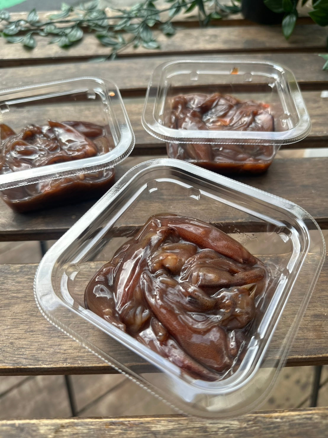 船上ホタルイカ沖漬け