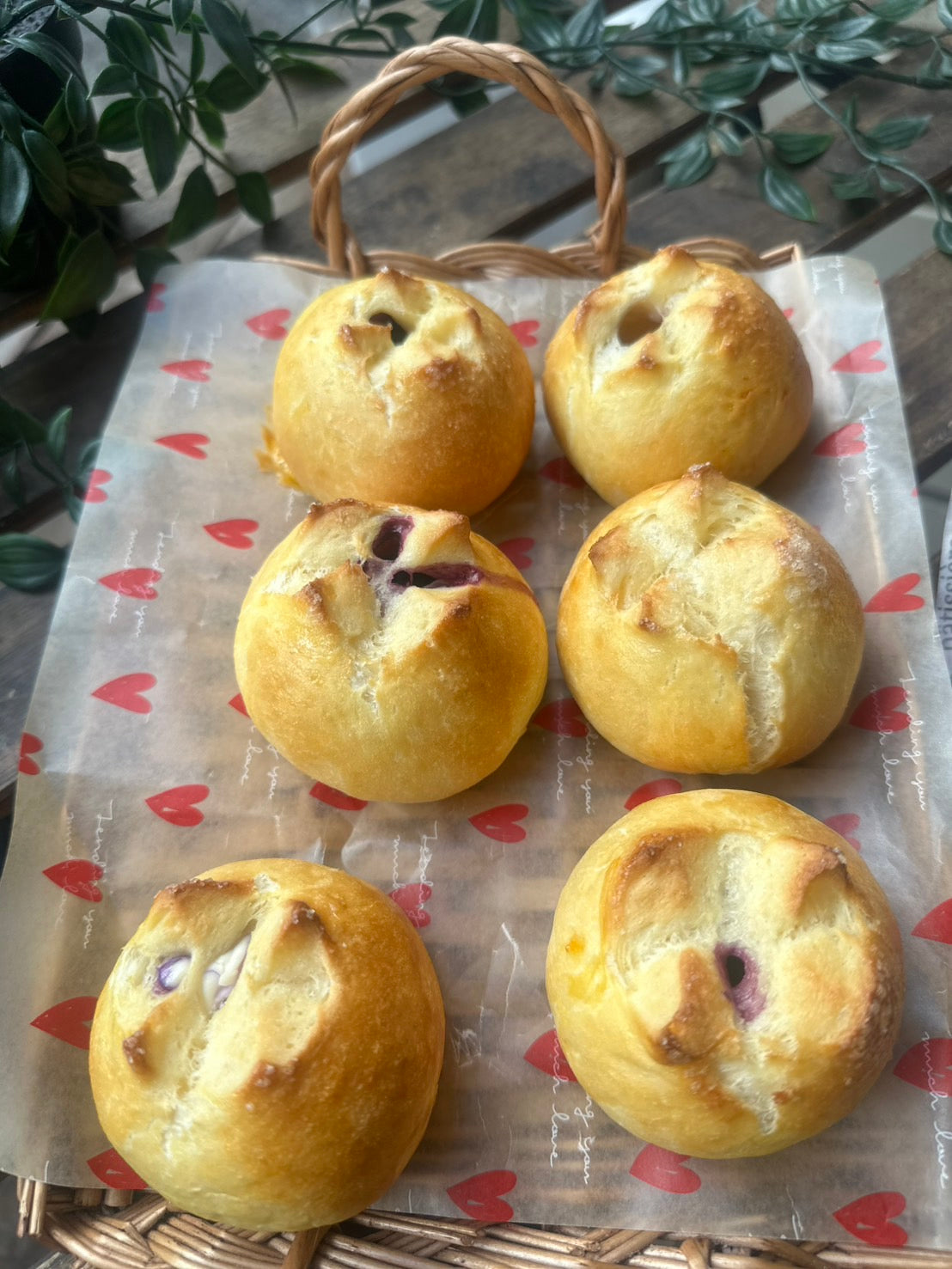 フレッシュブルーベリーとクリームチーズ