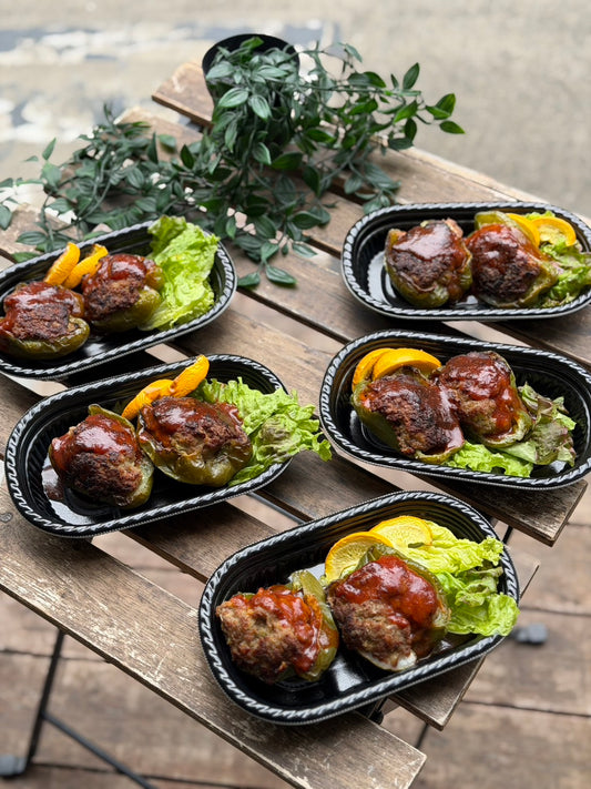 大きなピーマン肉詰め