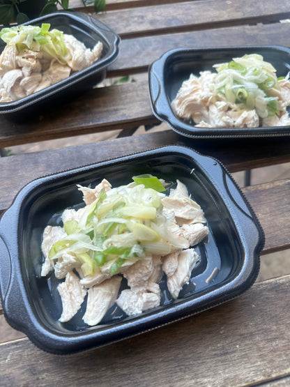 ゆでささみのねぎ塩和え