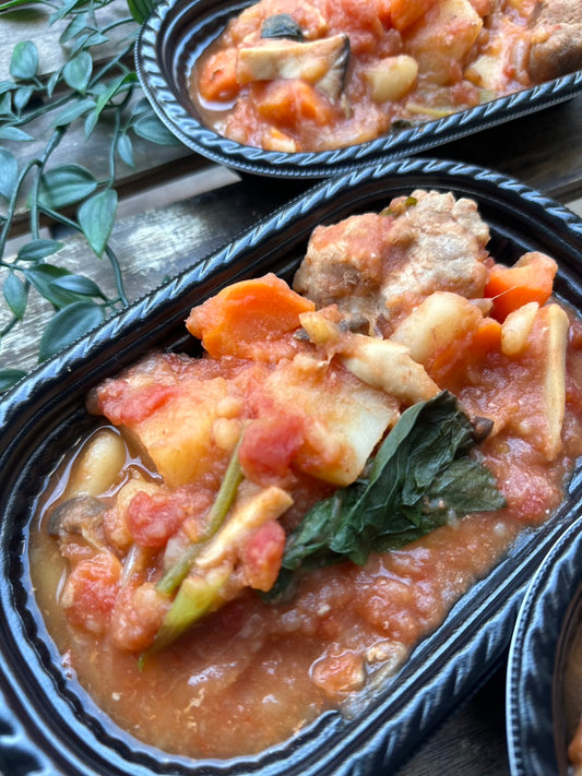 豚肩ロースのゴロゴロトマトシチュー