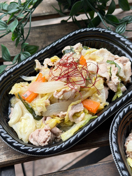 豚肉と春野菜の味噌炒め