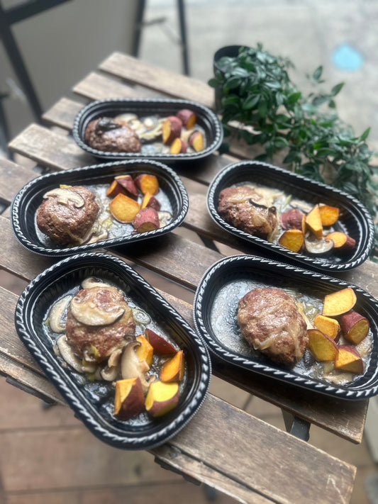 ハンバーグ　和風きのこソース