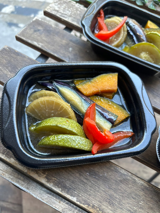 5種の野菜の揚げびたし