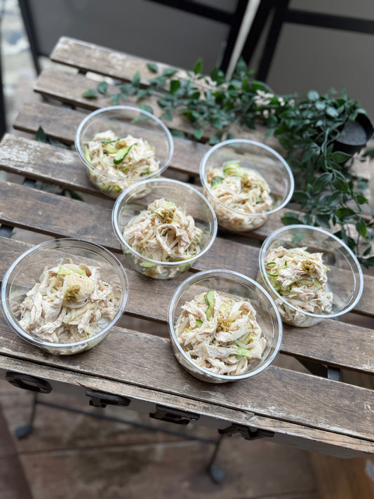 ゆで鶏の野菜和え　柚子胡椒風味