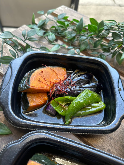 なす、さつまいも、大根の揚げびたし