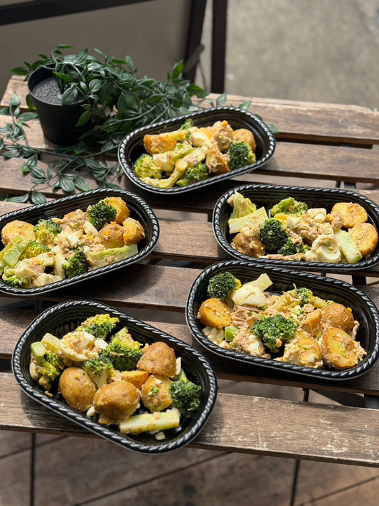 自家製ツナと新じゃが、ブロッコリーのサラダ