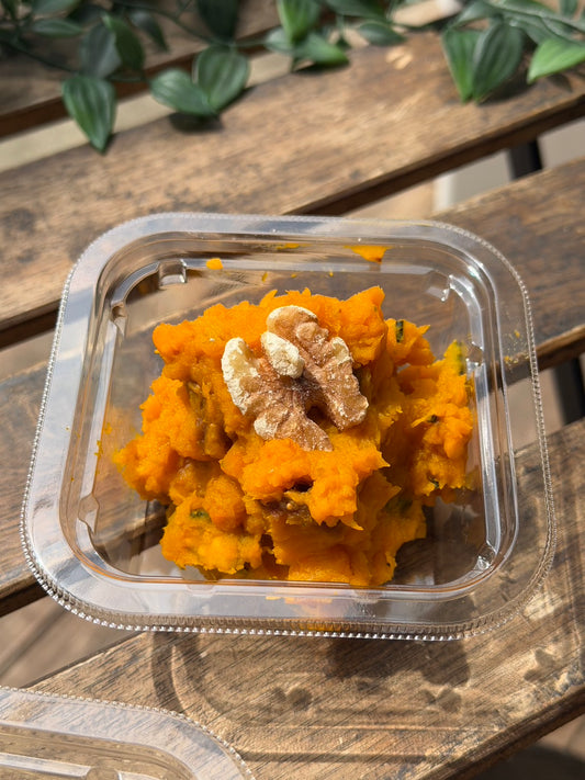 かぼちゃとドライフィグのヨーグルトサラダ