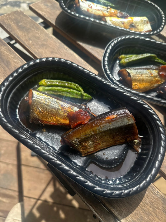 骨まで食べられる秋刀魚の生姜煮