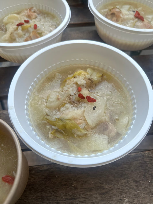 手羽元の参鶏湯風スープ