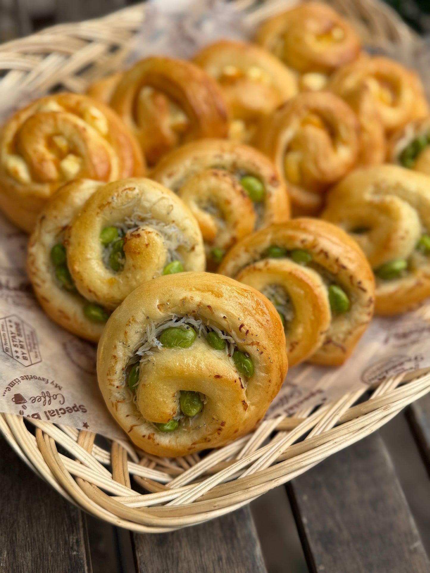 釜揚げしらすと枝豆ロール