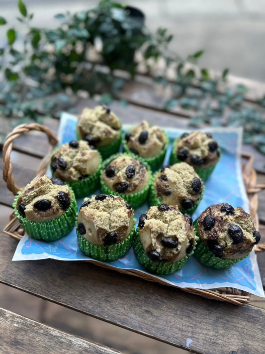 黒豆いり抹茶蒸しパン