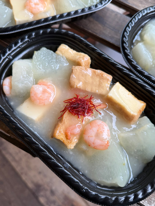 海老と冬瓜、お揚げの煮物