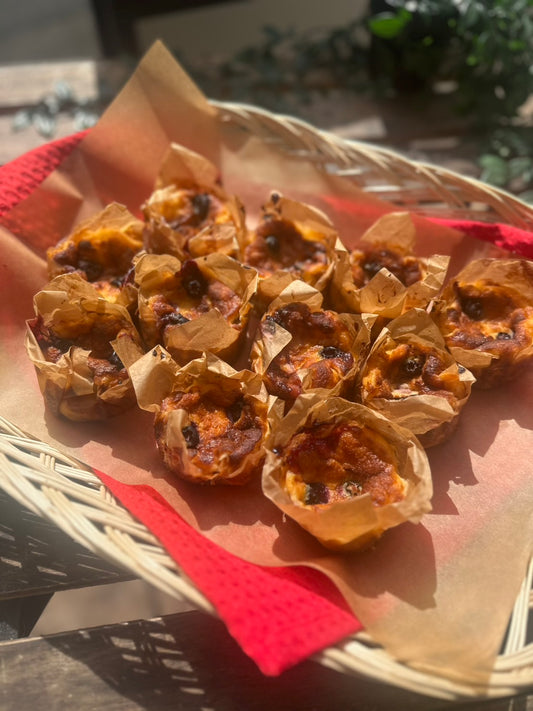 ブルーベリー入りベイクドチーズケーキ