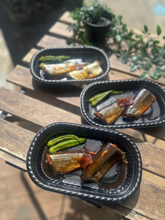 骨まで食べられる秋刀魚の生姜煮