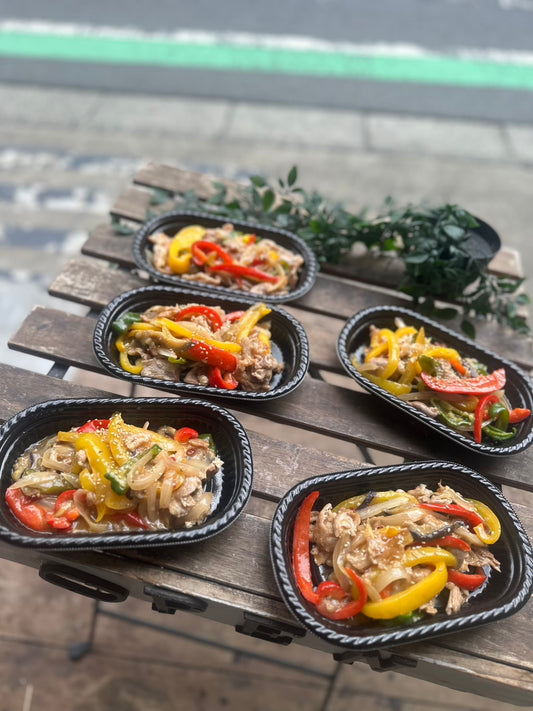 豚肉と彩り野菜の甘酢炒め