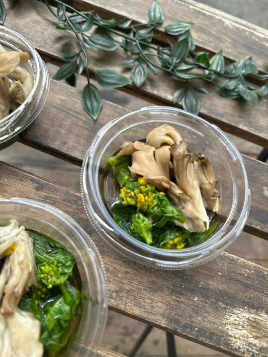 菜の花と舞茸のおひたし