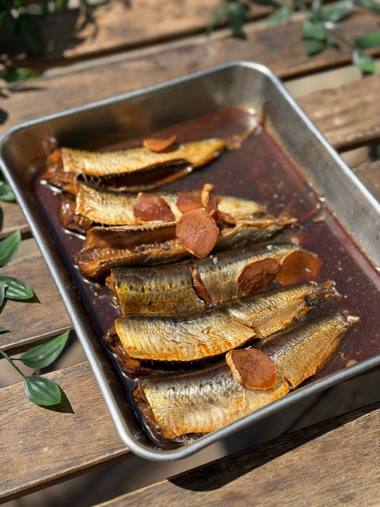 骨まで食べられる大羽イワシの生姜煮