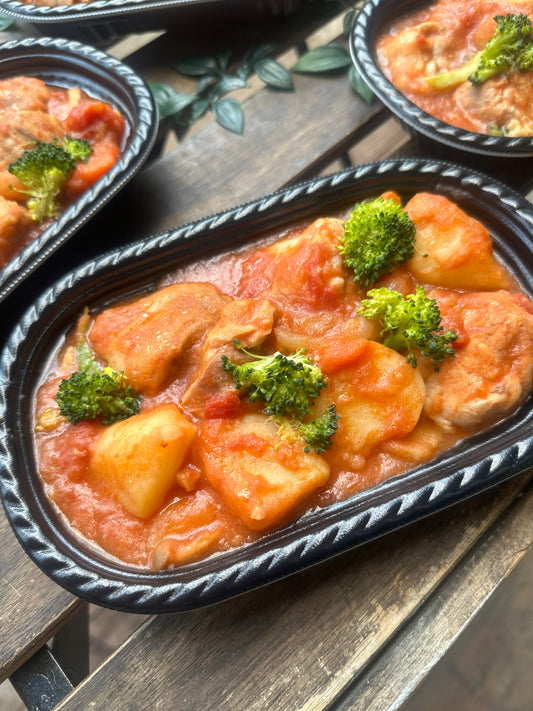 信玄鶏のトマト煮込み