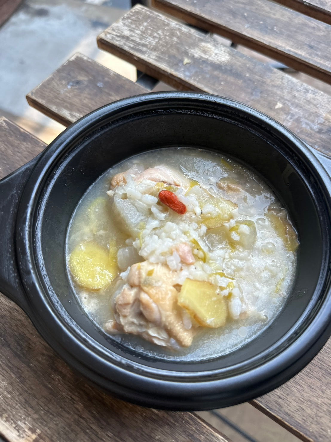 鶏手羽元の参鶏湯風スープ