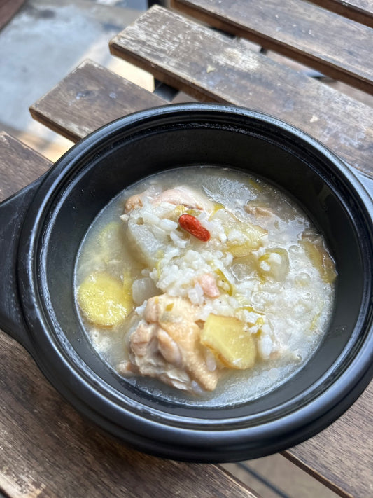 鶏手羽元の参鶏湯風スープ