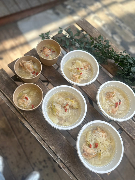 手羽元の参鶏湯風スープ