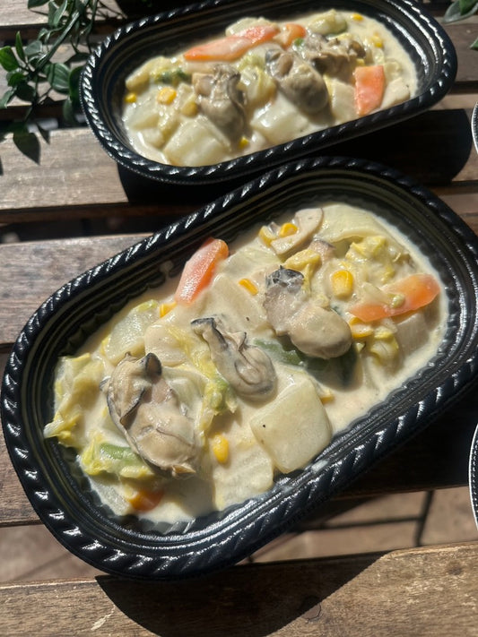 牡蠣と白菜のチャウダー