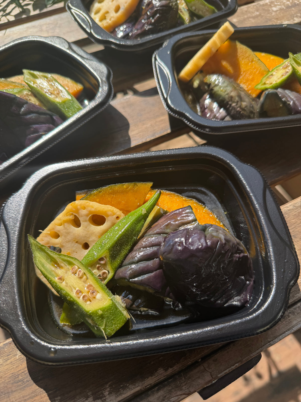 野菜の揚げびたし