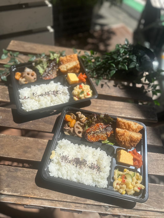 日替わり幕内弁当　イワシの蒲焼と牛肉コロッケ