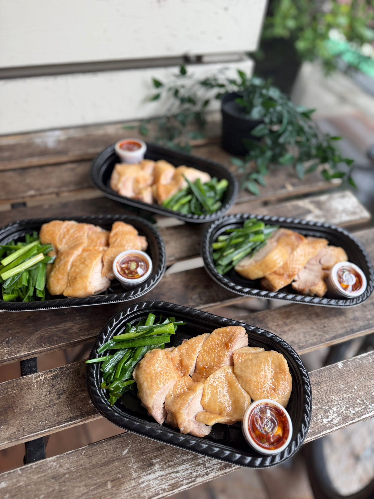 信玄鶏の油醤蒸し