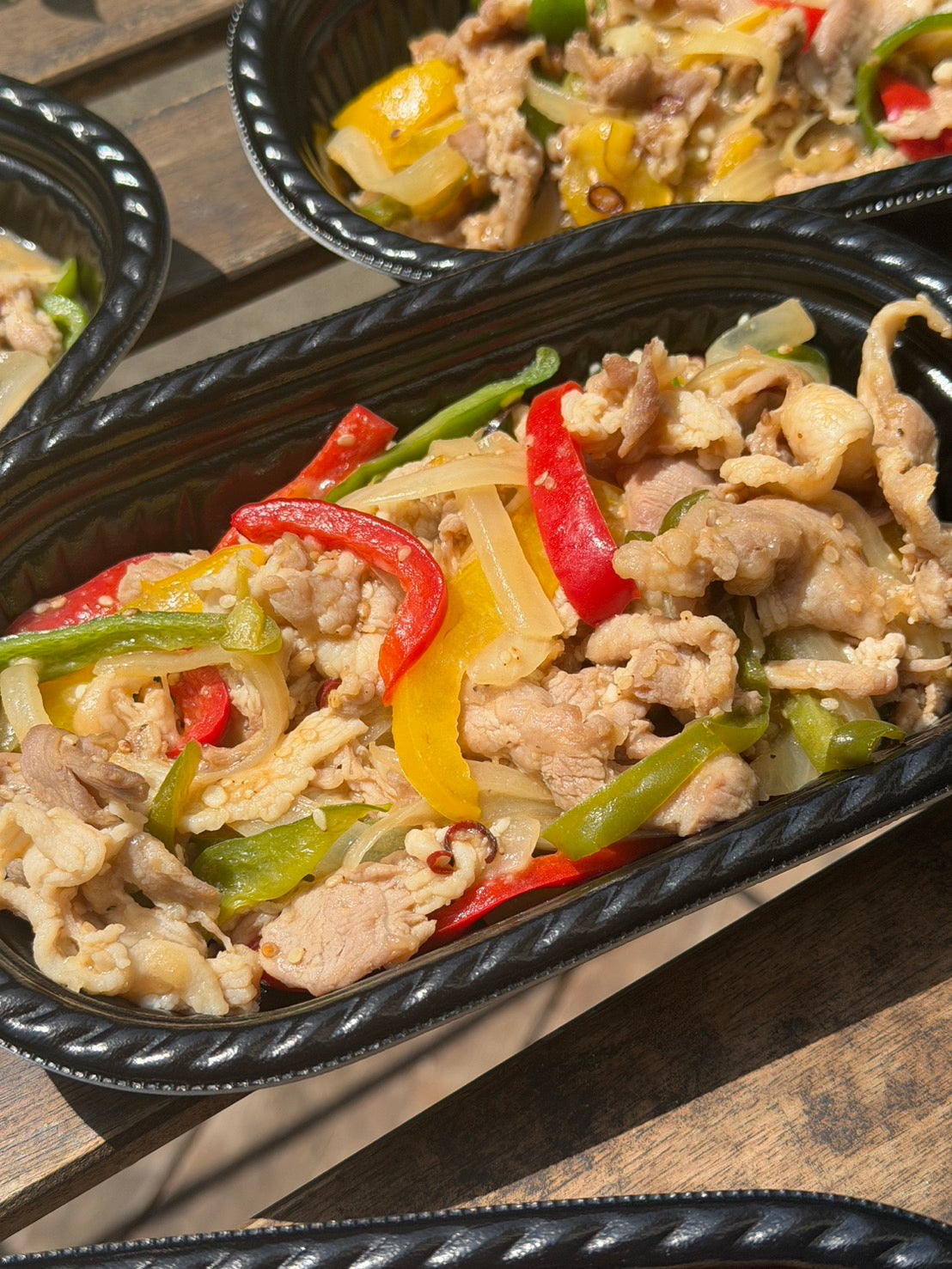 豚肉と彩り野菜の甘酢炒め