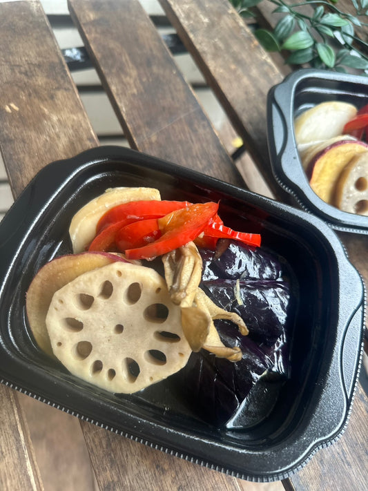 野菜の揚げびたし