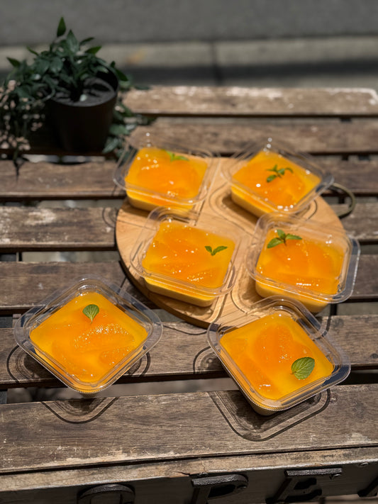ファンキーオレンジのレアチーズケーキ