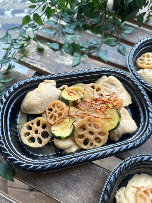 鶏むね肉のポン酢炒め