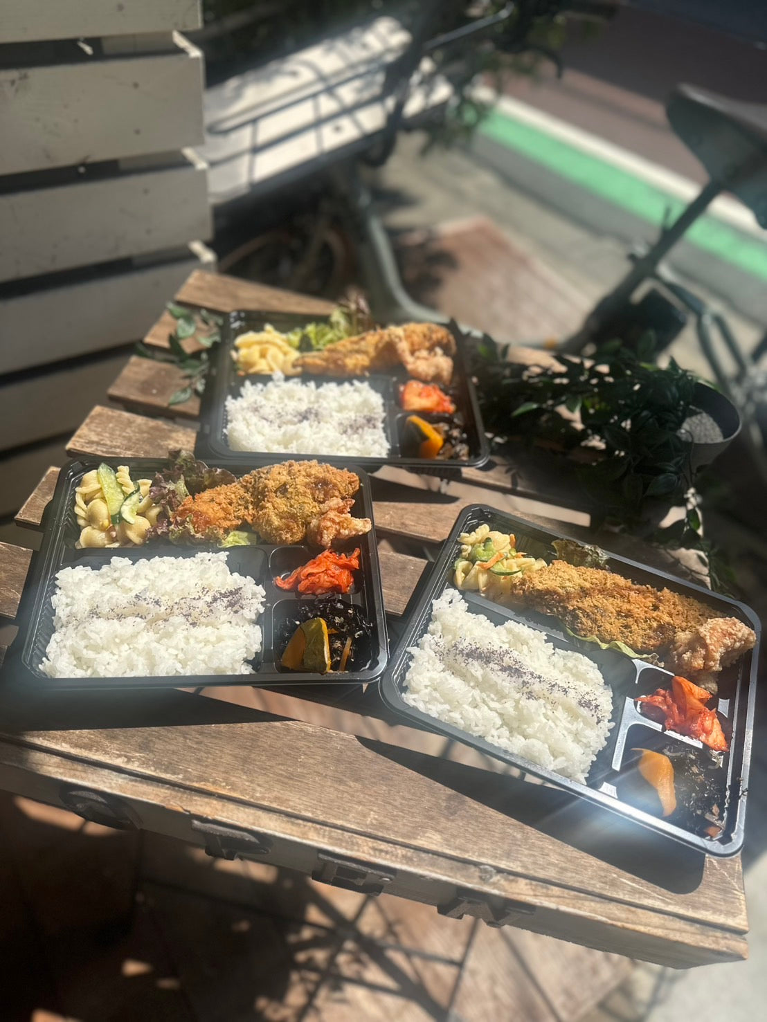 日替わり幕内弁当　ギンダラフライと信玄鶏唐揚げ