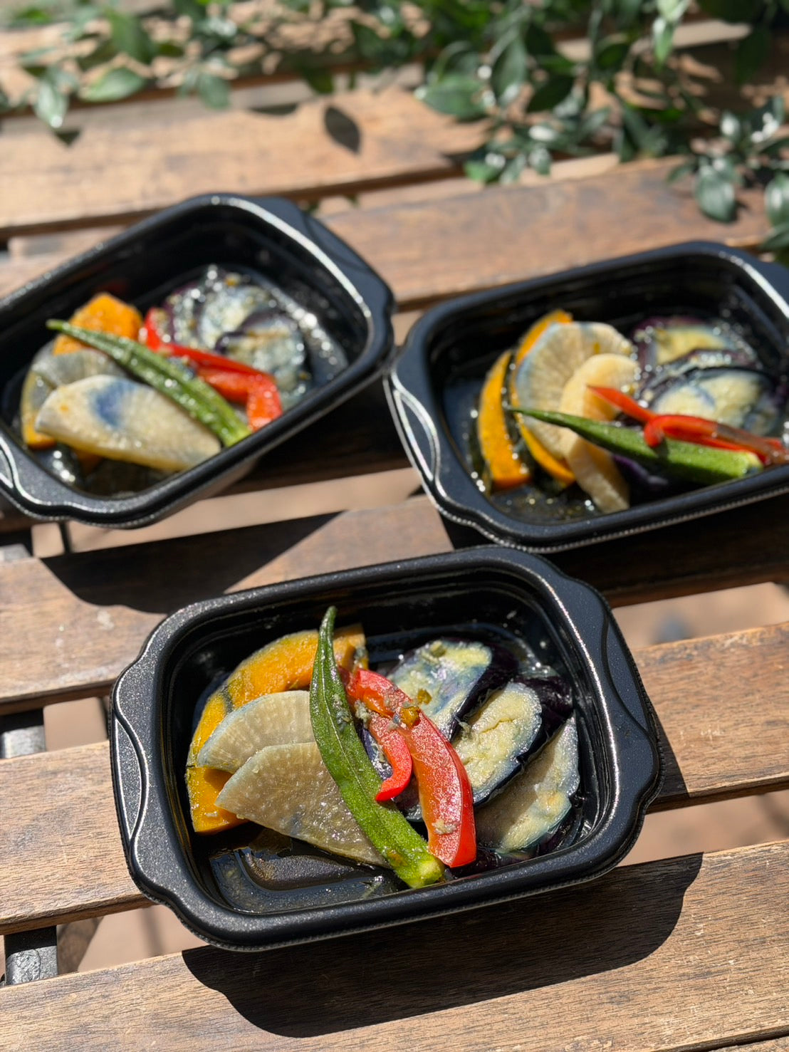 野菜の揚げびたし